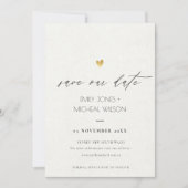 EINFACHE ELEGANTE GOLD-GRAUTYPOGRAPHIE SAVE THE DA SAVE THE DATE (Vorderseite)