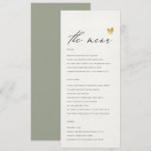 EINFACHE ELEGANTE GOLD GRAY TYPOGRAPHY-Menükarte Menükarte (Vorne/Hinten)