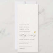 EINFACHE ELEGANTE GOLD KRAFT TYPOGRAPHY Hochzeitsk Einladung (Vorderseite)