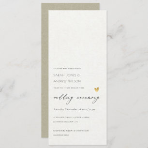 EINFACHE ELEGANTE GOLD KRAFT TYPOGRAPHY Hochzeitsk Einladung
