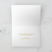 Einfache Elegante Gold Script Sympathy Card Karte (Innenseite)