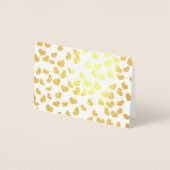 Einfache Elegante Golden Hearts Valentinstag Folienkarte (Vorderseite)