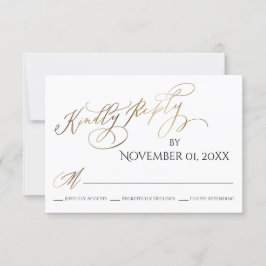 Einfache, elegante, goldene Antwort