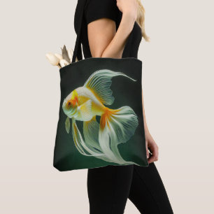 Einfache elegante Goldfisch-Digitalkunst   Tasche