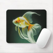 Einfache Elegante Goldfish Digitale Kunstwerke | Mousepad (Mit Mouse)