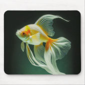 Einfache Elegante Goldfish Digitale Kunstwerke | Mousepad (Vorne)