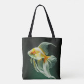 Einfache Elegante Goldfish Digitale Kunstwerke | Tasche (Rückseite)