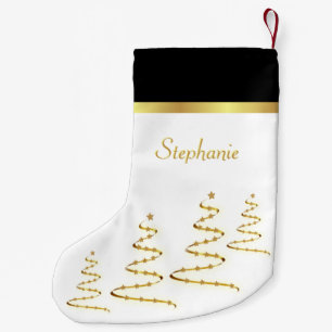 Einfache elegante Goldgräber und -stars Kleiner Weihnachtsstrumpf
