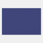 Einfache, elegante Goldschneeflocken blauen Weihna Geschenkpapier Set (Vorderseite 3)