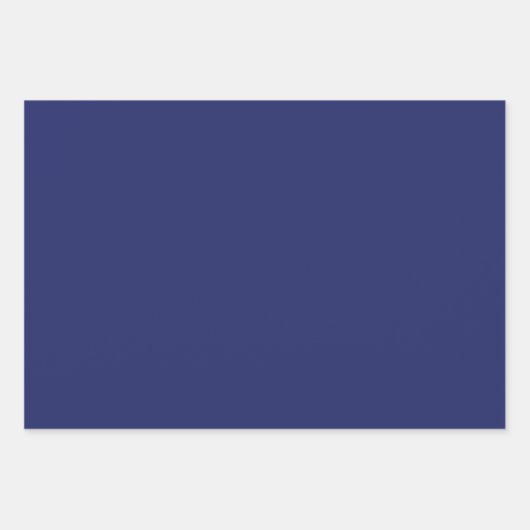 Einfache, elegante Goldschneeflocken blauen Weihna Geschenkpapier Set (Vorderseite 3)