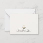 Einfache elegante Goldskala Mitteilungskarte (Vorderseite)