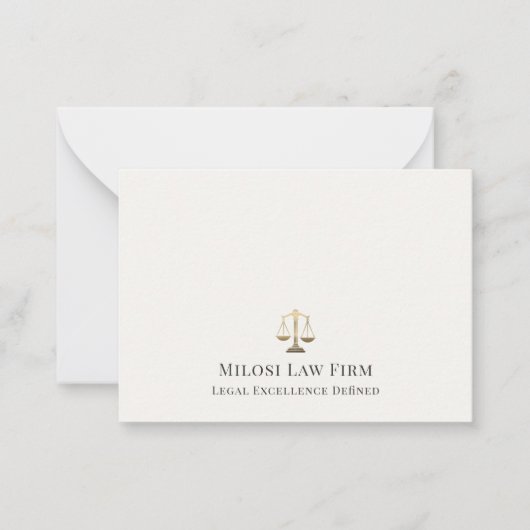 Einfache elegante Goldskala Mitteilungskarte (Vorderseite)