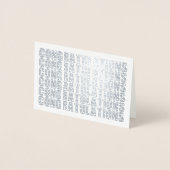 Einfache Elegante Gratulation Folienkarte (Vorderseite)