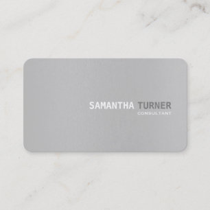 Einfache Elegante, grau strukturiert Beruflich Visitenkarte