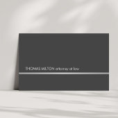 Einfache elegante graue Imitate Silberreiher Anwal Visitenkarte