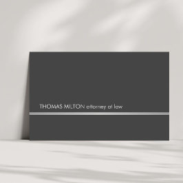 Einfache elegante graue Imitate Silberreiher Anwal Visitenkarte