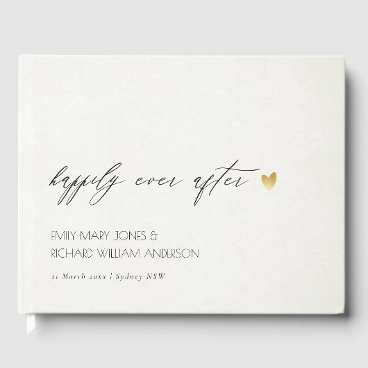 EINFACHE ELEGANTE GRAUTYPOGRAPHIE PASSIERT JE NACH GÄSTEBUCH (Vorderseite)