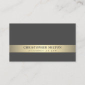 Einfache Elegante Gray Imitate Visitenkarte (Vorderseite)