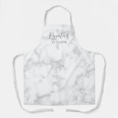Einfache Elegante Gray Marble Moderne Schürze (Vorderseite)