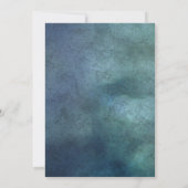 Einfache Elegante Grüne Hochzeit Einladung (Rückseite)