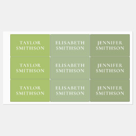 Einfache Elegante Grüne Minimale Fügen Sie Ihre Na Etiketten