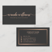 Einfache elegante handgeschriebene Kalligrafie Visitenkarte (Vorne/Hinten)