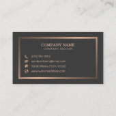 Einfache elegante handgeschriebene Kalligrafie Visitenkarte (Rückseite)