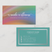 Einfache elegante handgeschriebene Kalligrafie Visitenkarte (Vorne/Hinten)