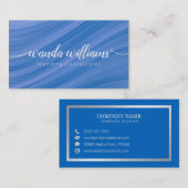 Einfache elegante handgeschriebene Kalligrafie Visitenkarte (Vorne/Hinten)