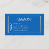 Einfache elegante handgeschriebene Kalligrafie Visitenkarte (Rückseite)