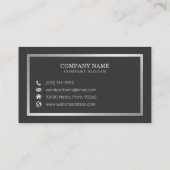 Einfache elegante handgeschriebene Kalligrafie Visitenkarte (Rückseite)