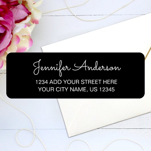 Einfache Elegante handgeschriebene SkriptRücksende