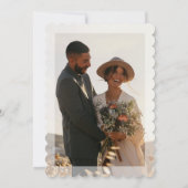 Einfache, elegante, handgeschriebene SkriptWedding Einladung (Rückseite)