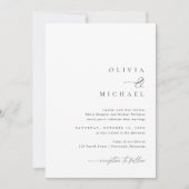 Einfache Elegante Handwriting-Hochzeit Einladung (Vorderseite)