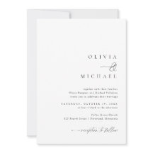 Einfache Elegante Handwriting-Hochzeit