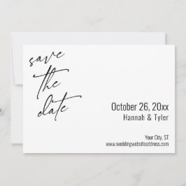Einfache Elegante Handwriting-Skripttypografie Save The Date