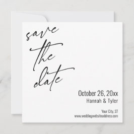 Einfache Elegante Handwriting-Skripttypografie Save The Date