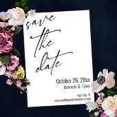 Einfache Elegante Handwriting-Skripttypografie Save The Date