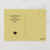 Einfache Elegante Happy Valentines Day, Sweet Frie Postkarte (Rückseite)