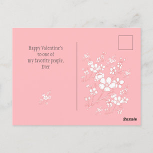 Einfache Elegante Happy Valentines Day, Sweet Frie Postkarte