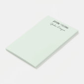 Einfache Elegante Helle Sage Green Garden Designer Post-it Klebezettel (angewinkelt)