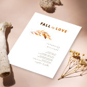 Einfache Elegante Herbst in der Liebe: Herbstweiße Einladung