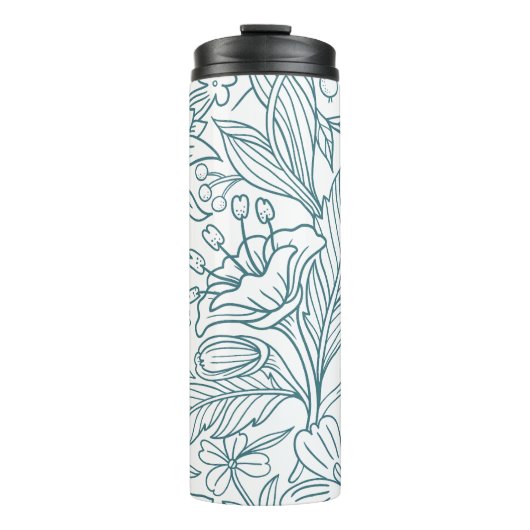 Einfache Elegante Hibiskus Blätter | Thermosbecher (Vorderseite)