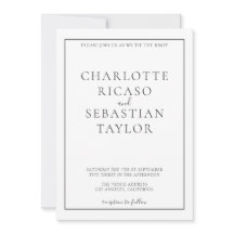 Einfache Elegante Hochzeit