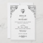 Einfache, elegante Hochzeit der Renaissance-Archit Einladung (Vorderseite)