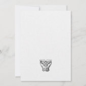Einfache, elegante Hochzeit der Renaissance-Archit Einladung (Rückseite)