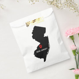 Einfache Elegante Hochzeit des Staat New Jersey Geschenktütchen