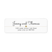 Einfache, elegante Hochzeit des White Gold Heart L (Vorne)