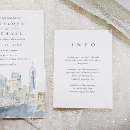 Einfache Elegante Hochzeit Dunkelblau zurück Begleitkarte