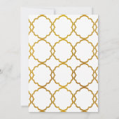 Einfache Elegante Hochzeit Einladung - Imitate Gol (Rückseite)